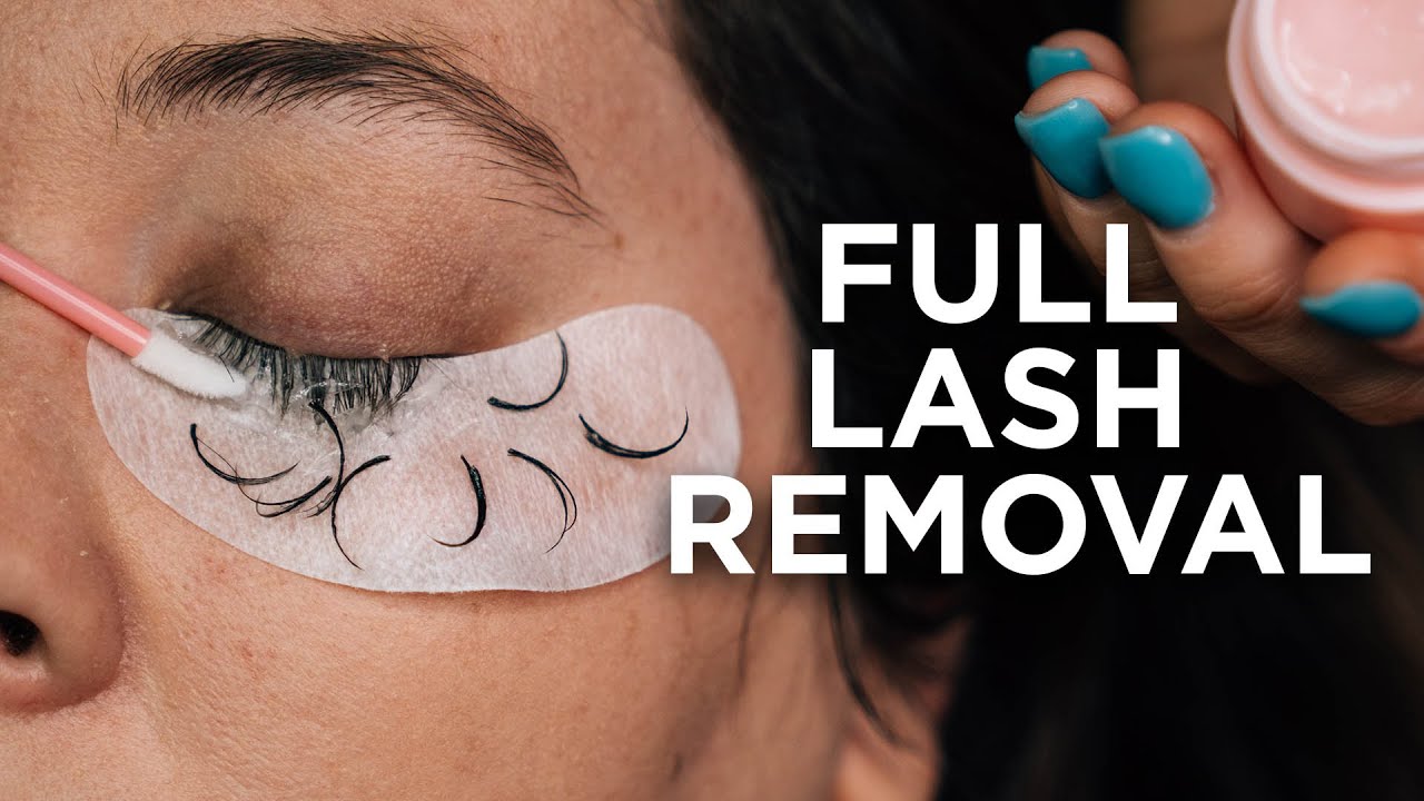 How to take eyelash glue off​